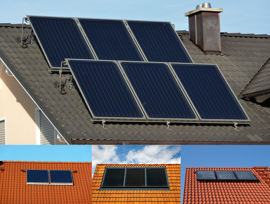 Solaranlagen - thermische Solaranlage für Warmwasser und Heizung